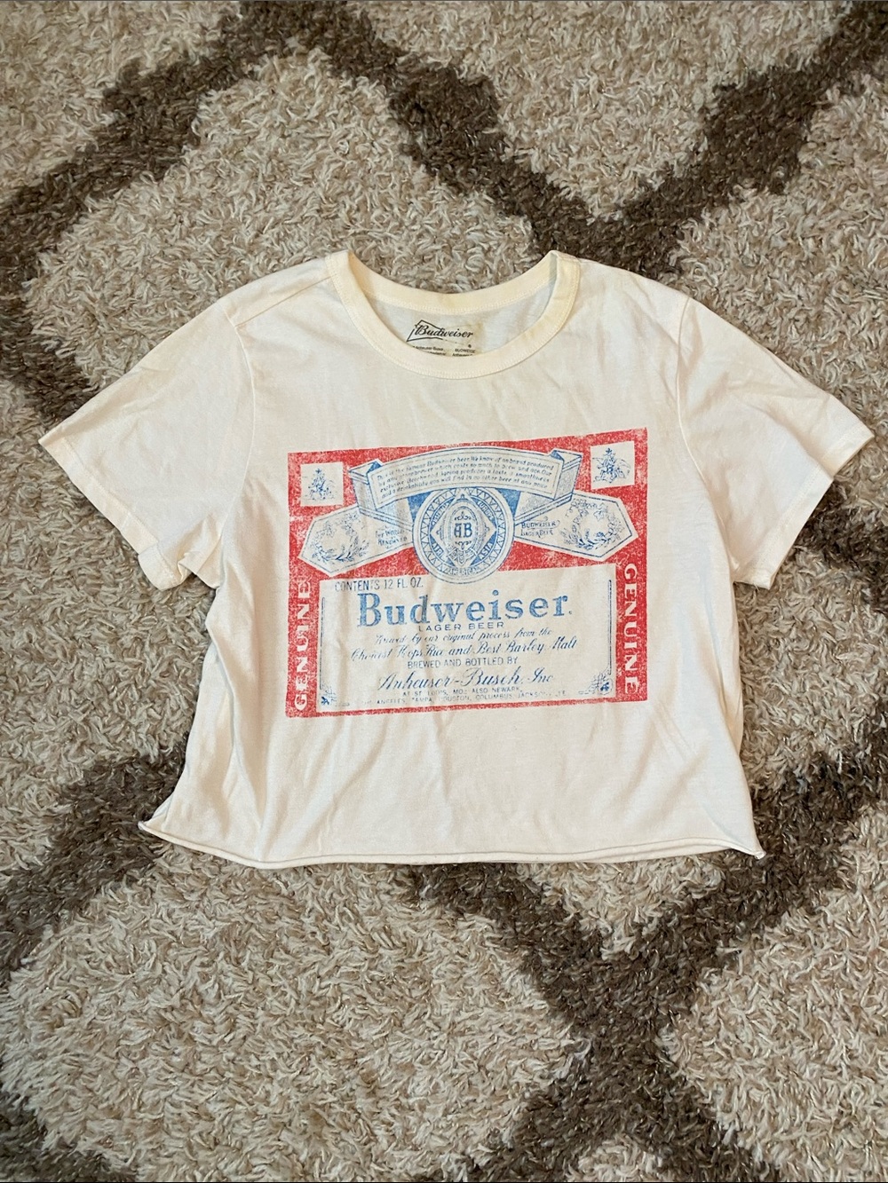 Cropped Budweiser Tee